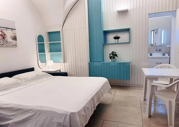 La Turchese Monolocale Frontemare 산타 마리아 알 바뇨