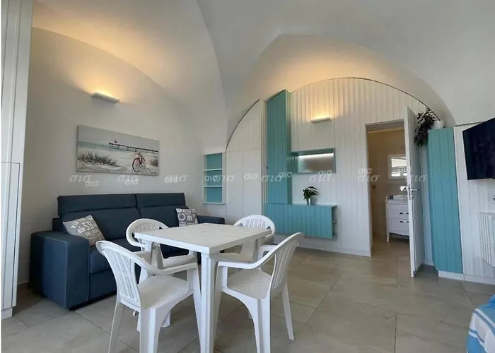 La Turchese Monolocale Frontemare 아파트 산타 마리아 알 바뇨